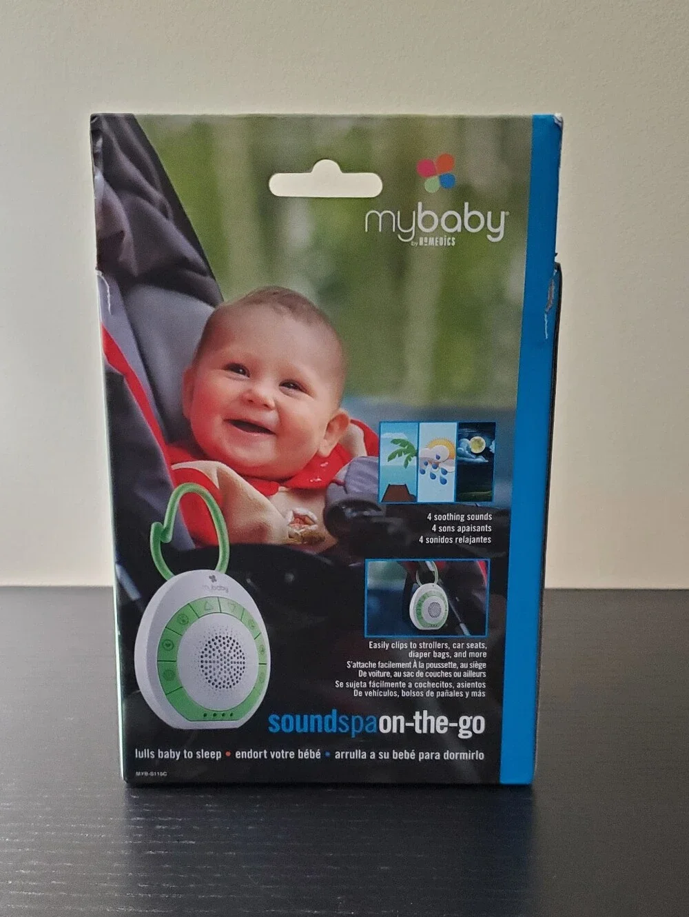 Green White Sound Machine - Portable Sleep Soother - Picture 3 of 3
